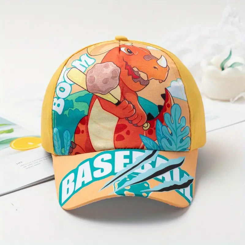 Kids Dinosaur "Boom Baseball" Hat image 0