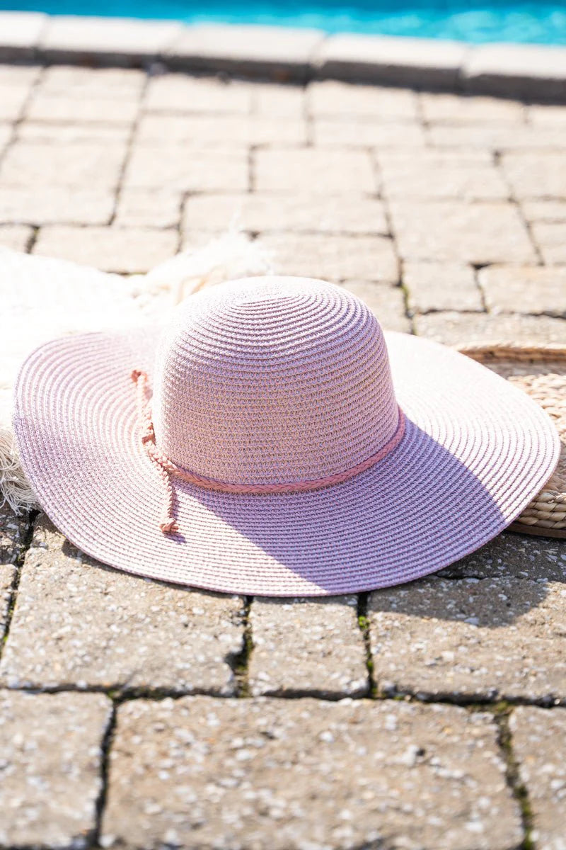 SUN GODDESS PINK FLOPPY HAT image 0