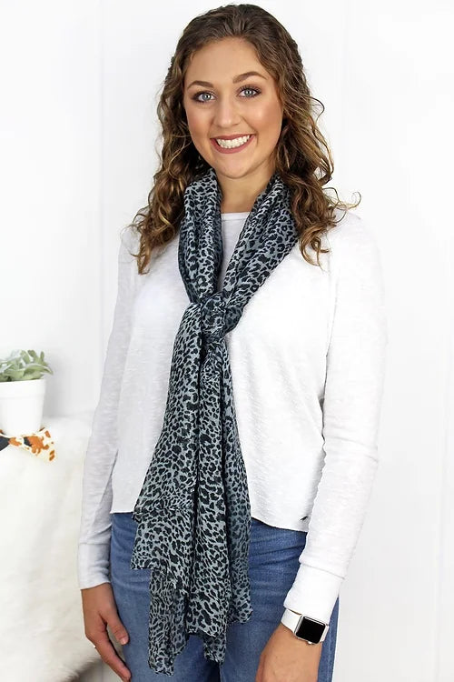 CHANGE YOUR SPOTS SCARF - GRAY