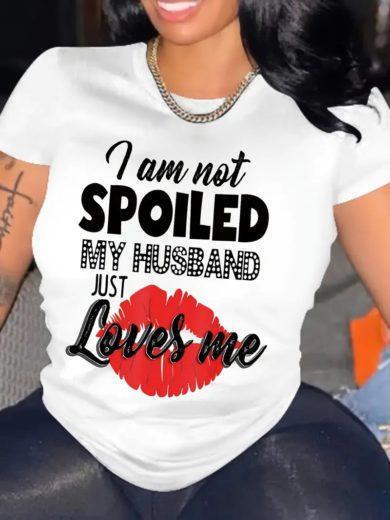 Women's "I'm am not spoiled"  Casual T-Shirt image 0