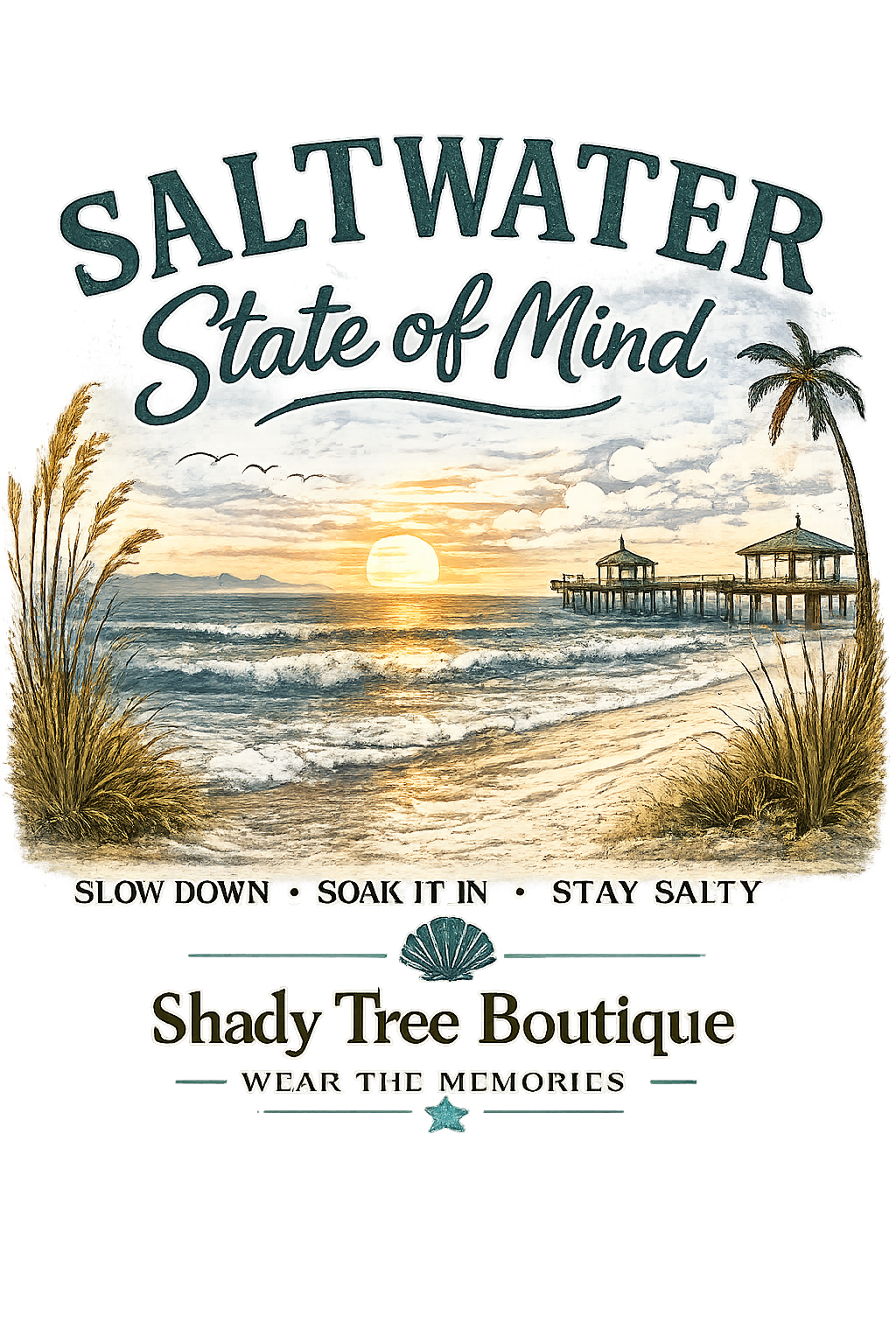 Saltwater State of Mind tote design