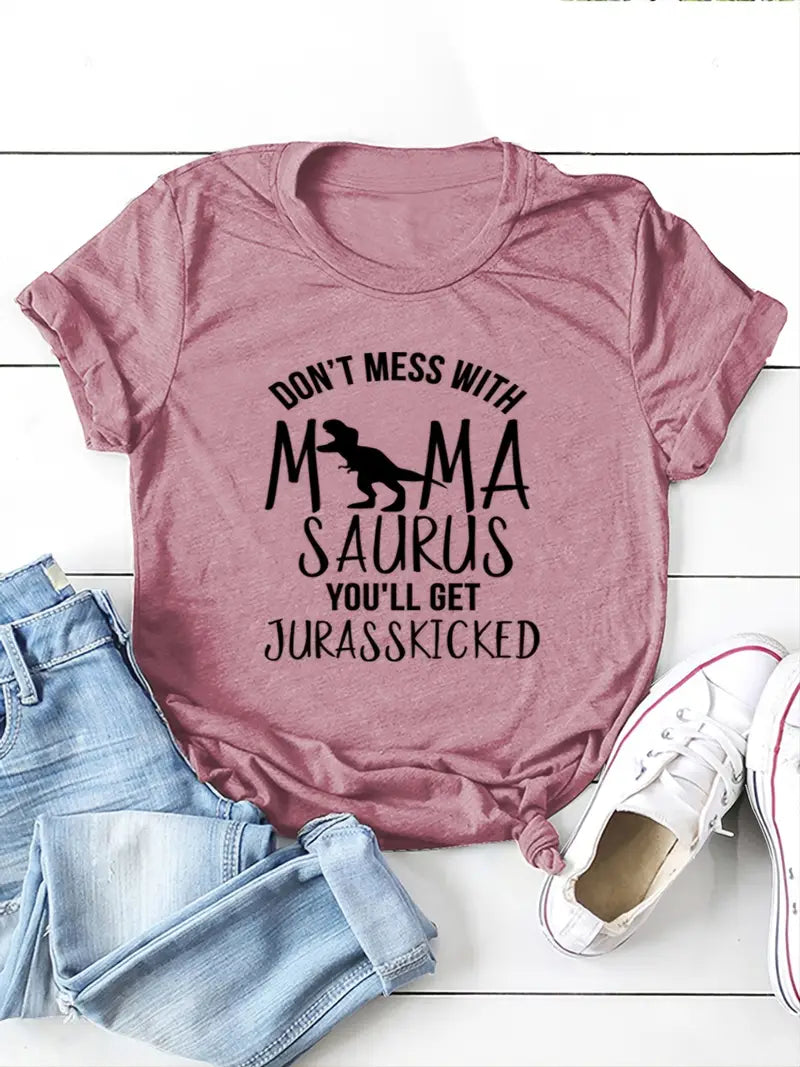 Women's Casual T-Shirt: Mama-saurus Top image 0