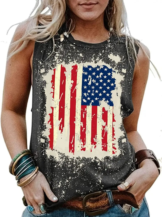 American Flag Sleeveless Shirt image 0
