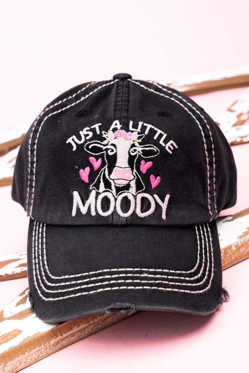 "Just a little moody" Baseball Cap image 0