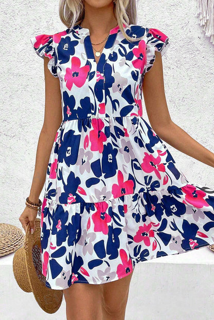 Fashion Floral Print Mini Dress image 1