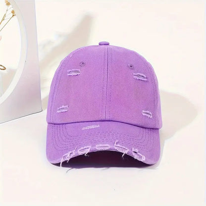 Kids "Purple" Distressed Hat