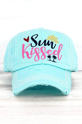 "Sun Kissed" Distressed Hat image 0