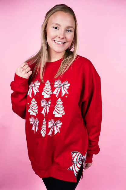 Side Bows Cakes And Bows Unisex NuBlend Crew Sweatshirt image 0