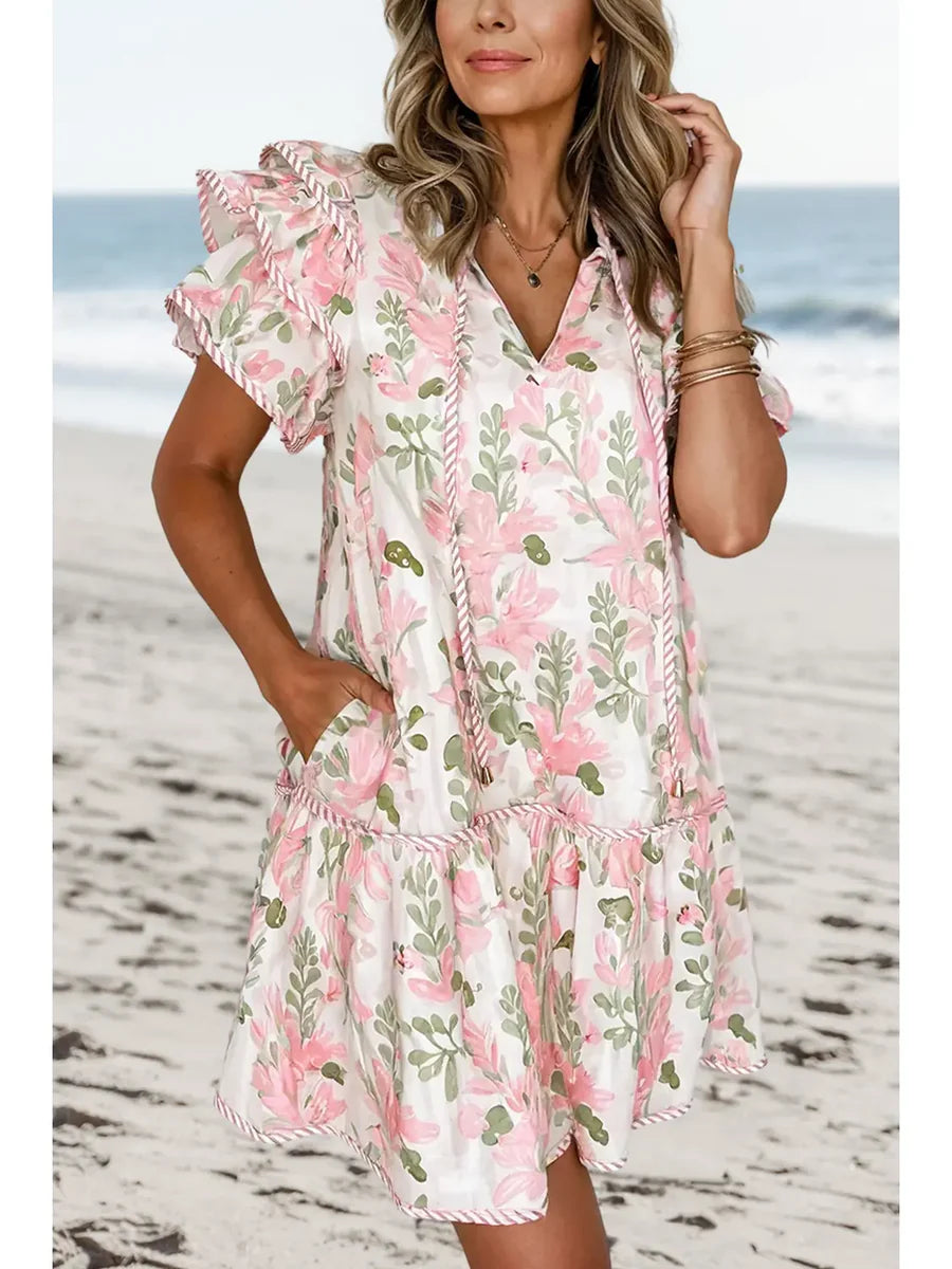 Silken Stems Mini Dress image 0