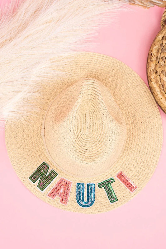SEQUIN NAUTI BEIGE PANAMA HAT image 0
