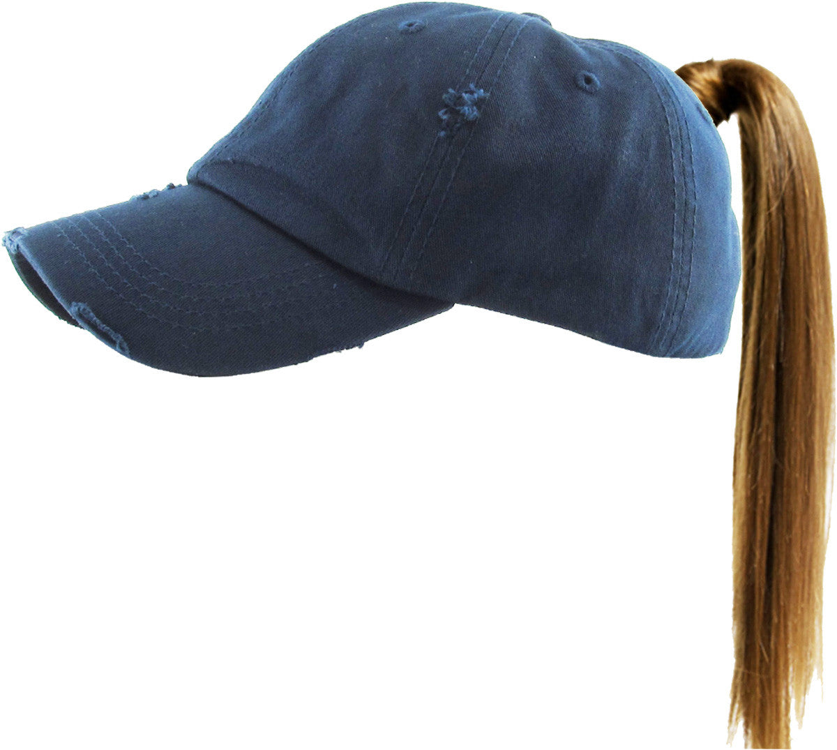 Navy Blue Ponytail Hat image 0