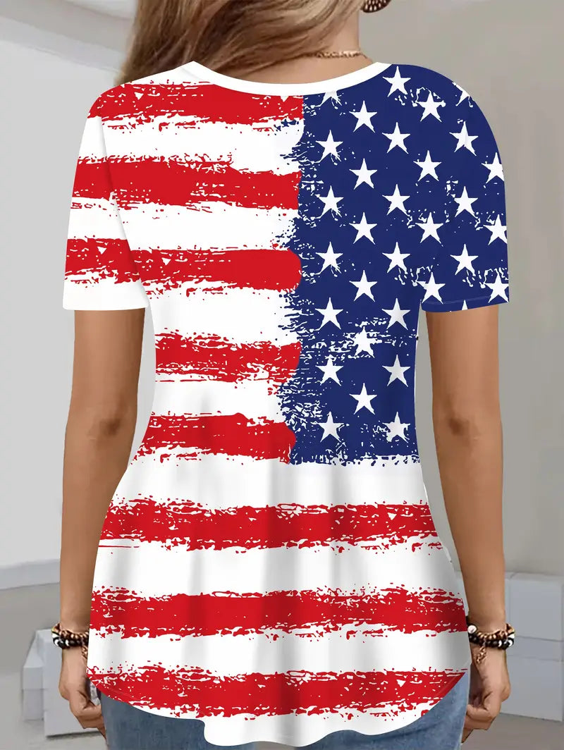Women's Patriotic American Flag image 1