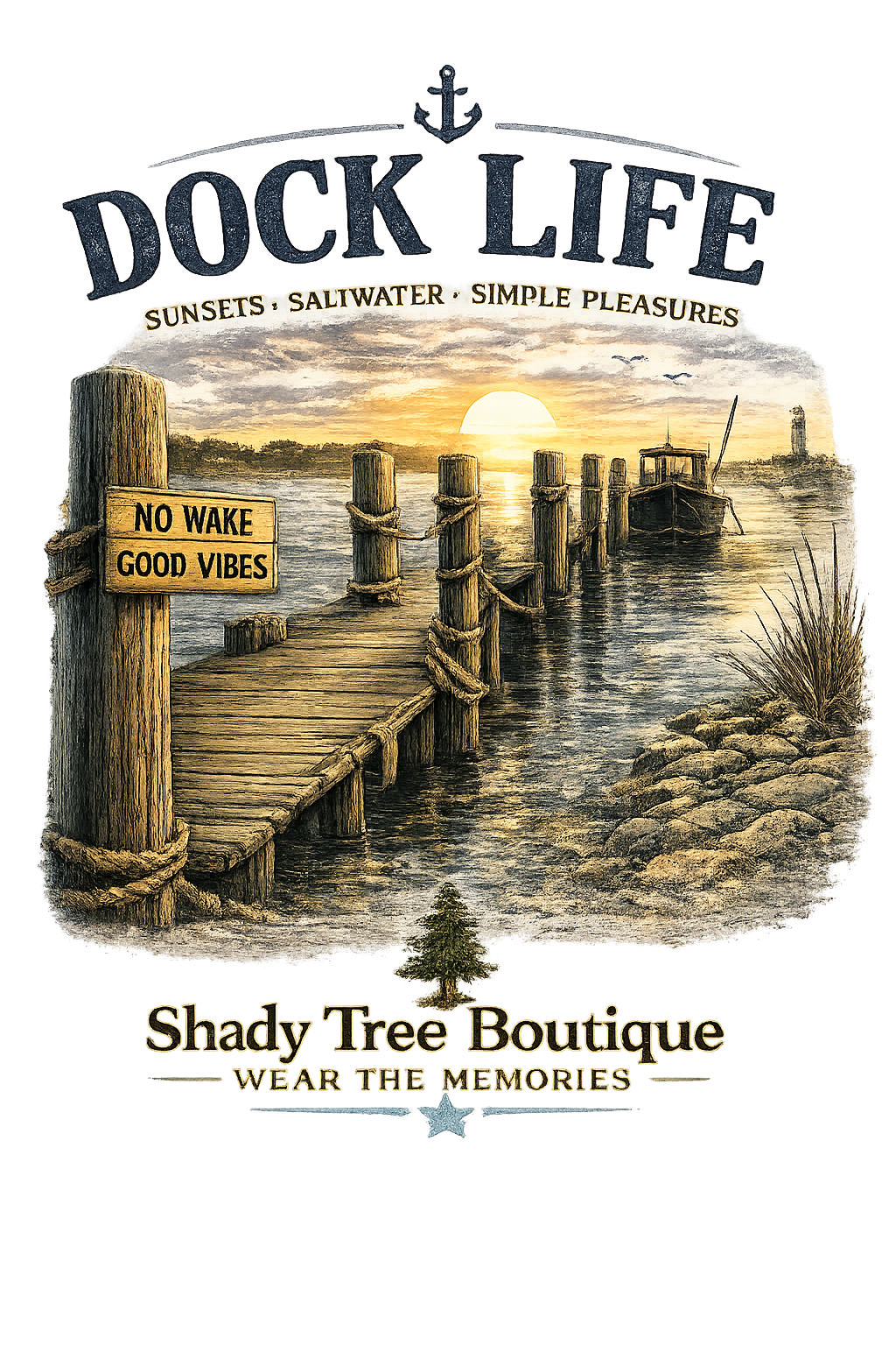 Dock Life tote design