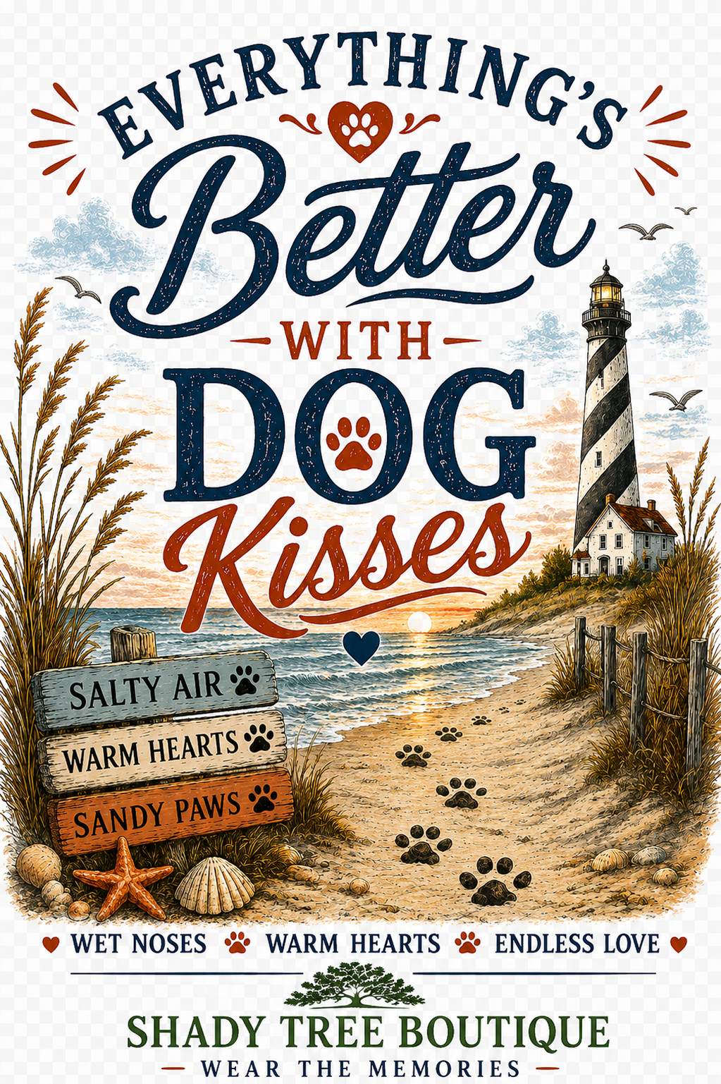 Everything's Better With Dog Kisses tote design