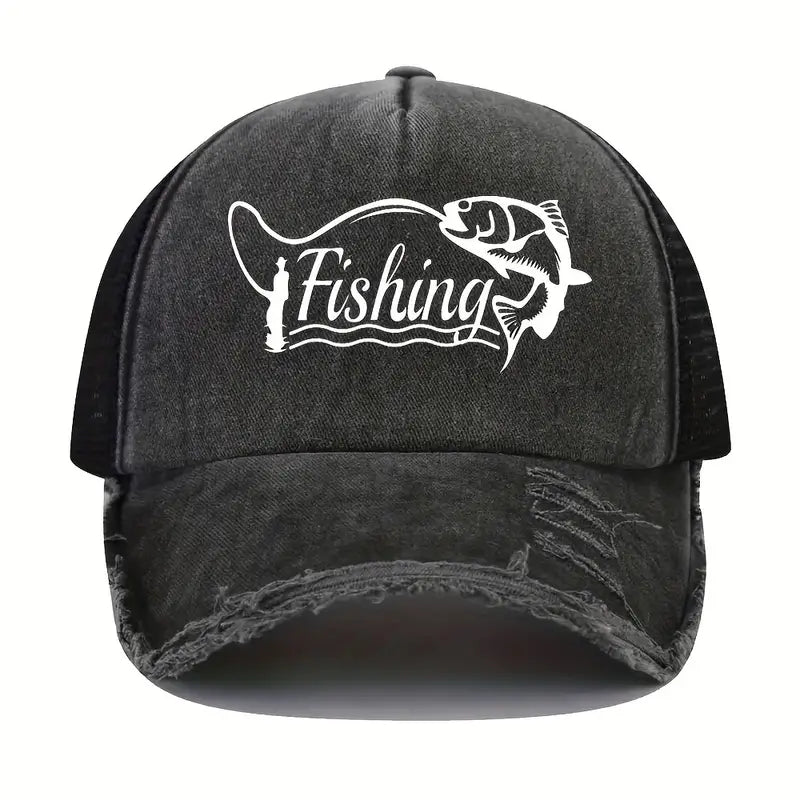 Men's Black Fishing Hat image 0