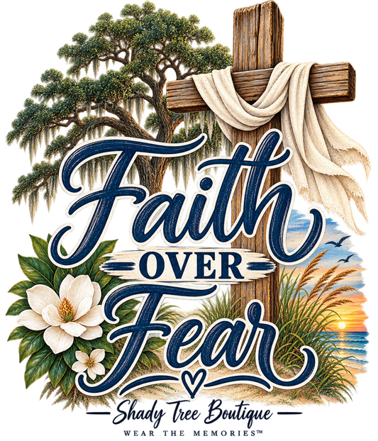 Faith Over Fear tote design