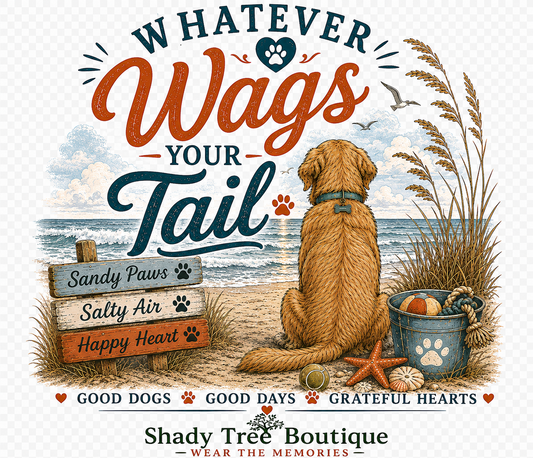 Whatever Wags Your Tail tote design